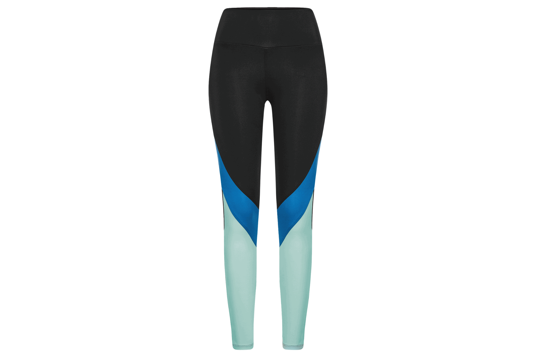 New Leggings in Caviar Black, Shoreline Blue & Sea Green