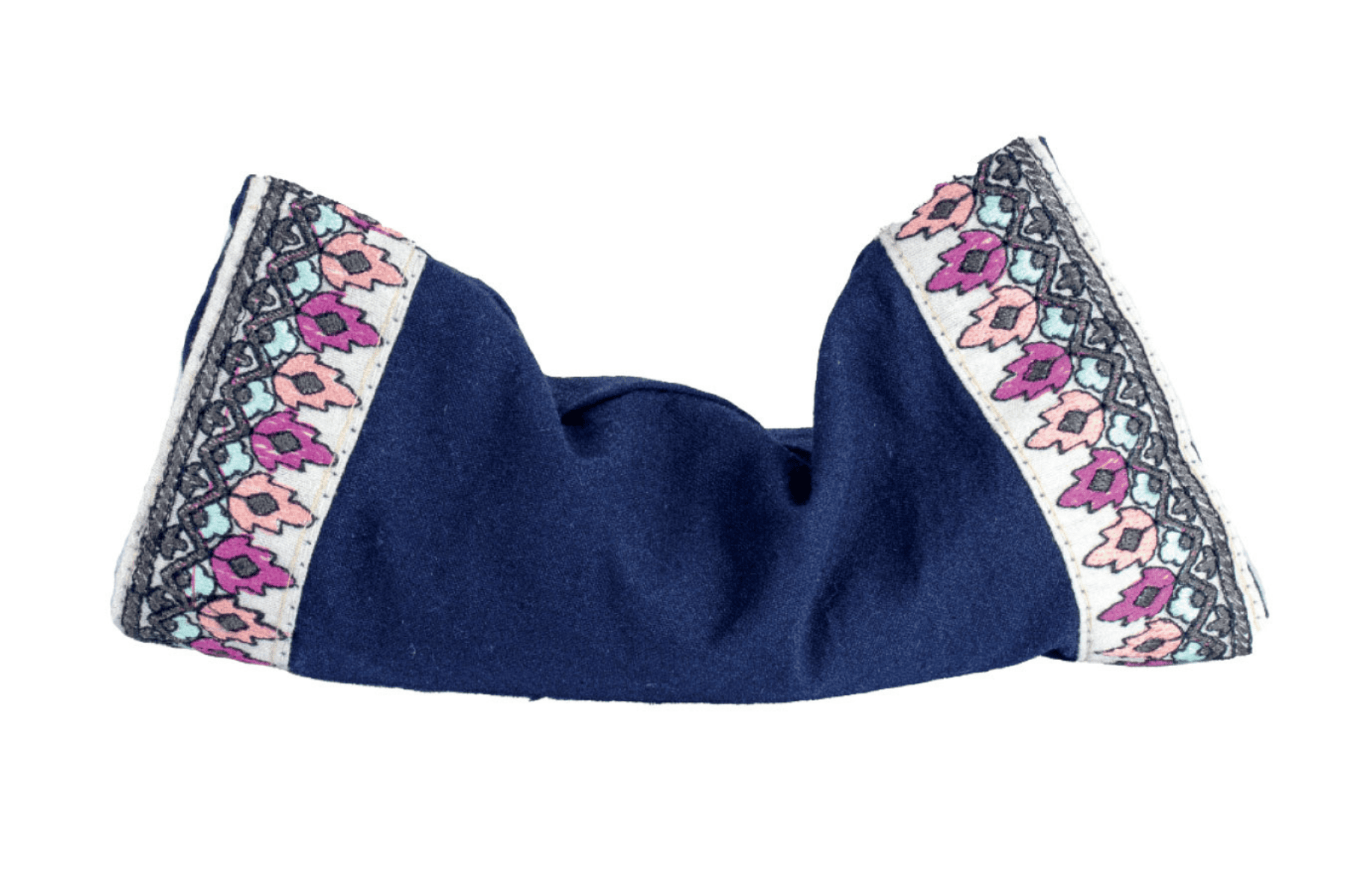 Ribbon Trim Cotton Yoga Eye Pillow