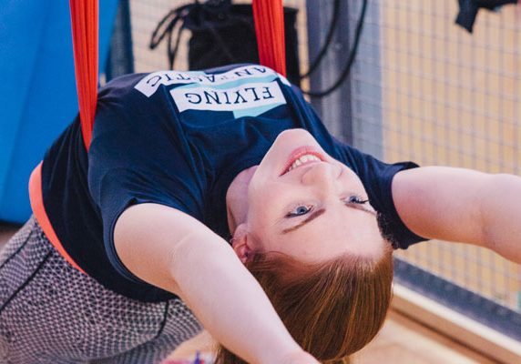 Flying high - aerial yoga 1