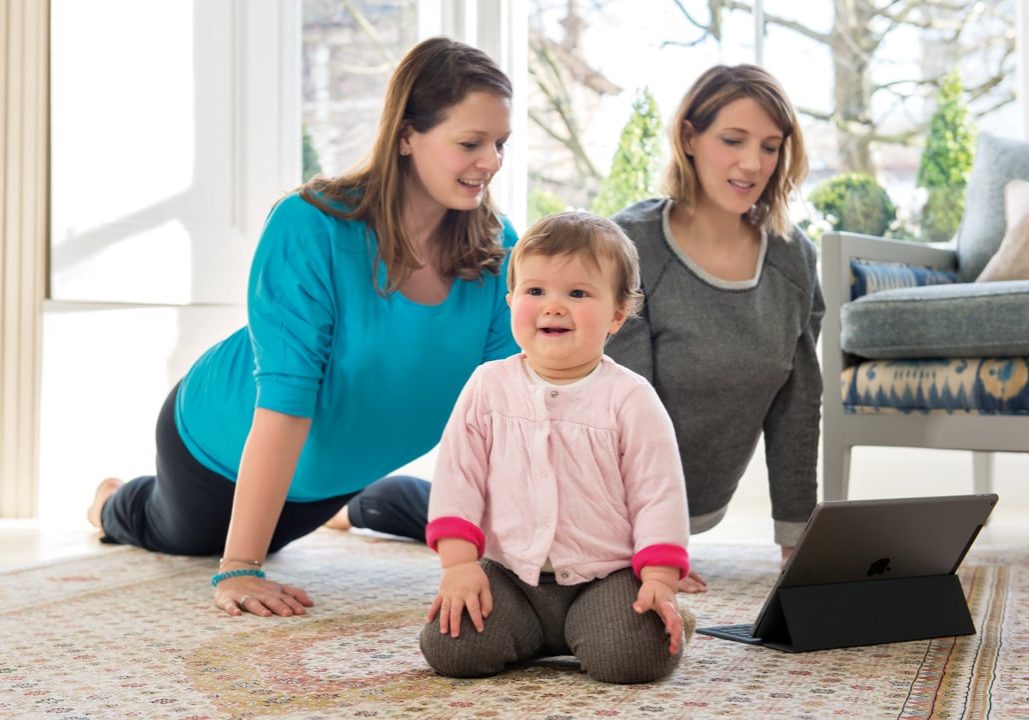 Yoga at home for new mums