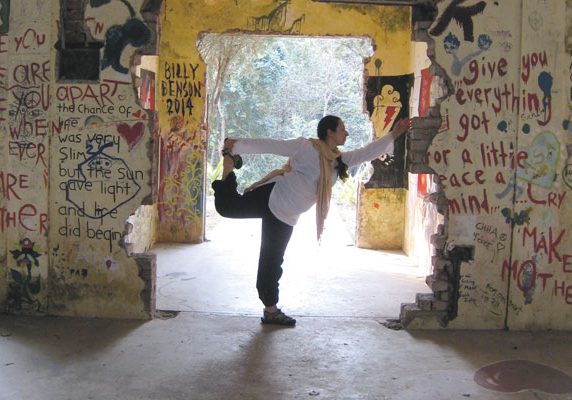 Let-it-be-pose Let it be Rishikesh