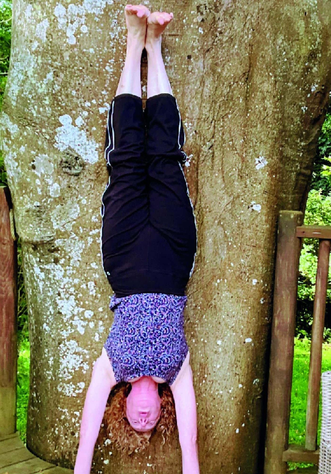 Norah Phipps - tree poses while staying in a tree house