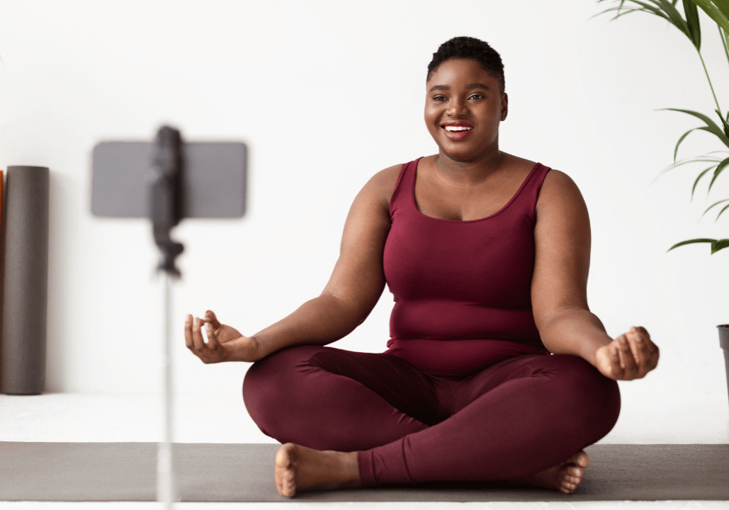 The plus-sized yoga teacher