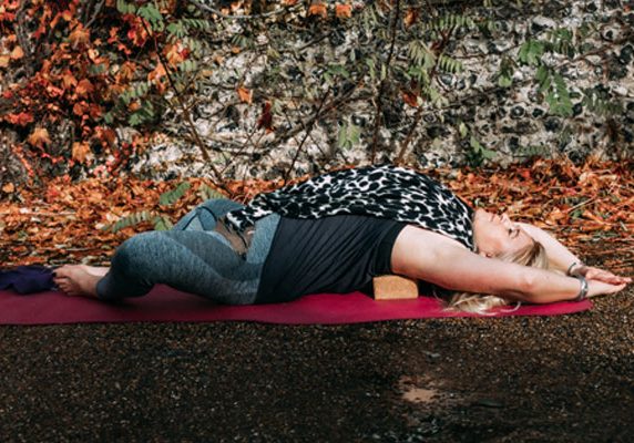 Beginners Yoga Sequence - Supported Fish Pose