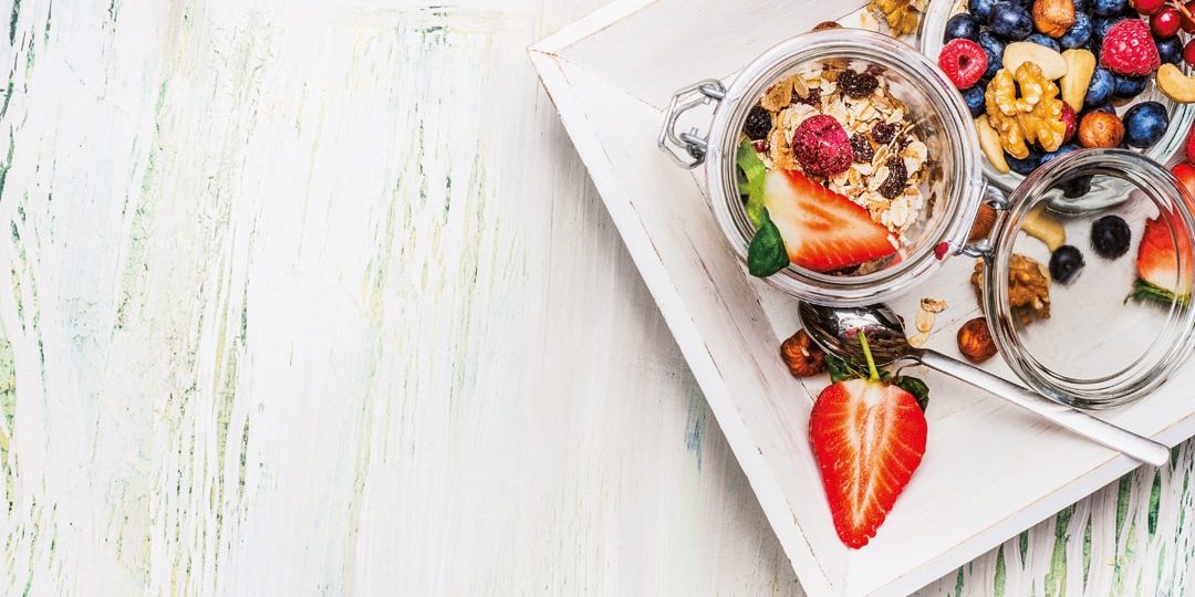 Healthy,Breakfast,Preparation:,Muesli,In,Jar,With,Summer,Fresh,Berries, convert your favourite yoga recipe